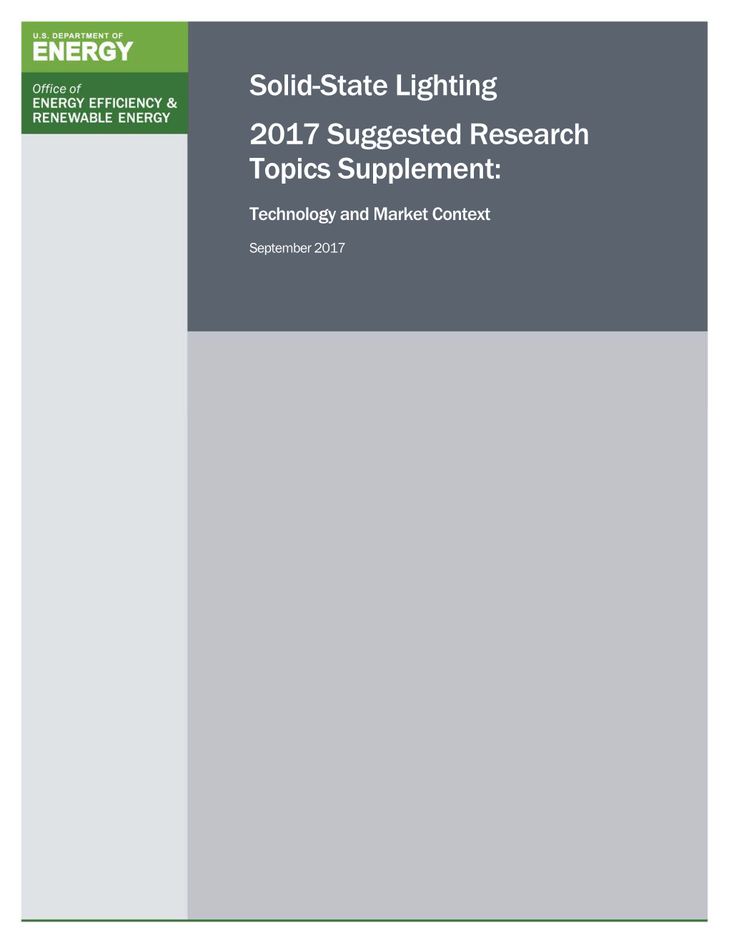 DOE EERE Solid-State Lighting 2017 Suggested