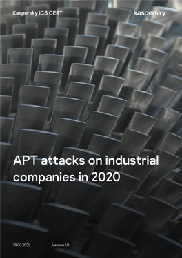 APT Attacks on Industrial Companies in 2020