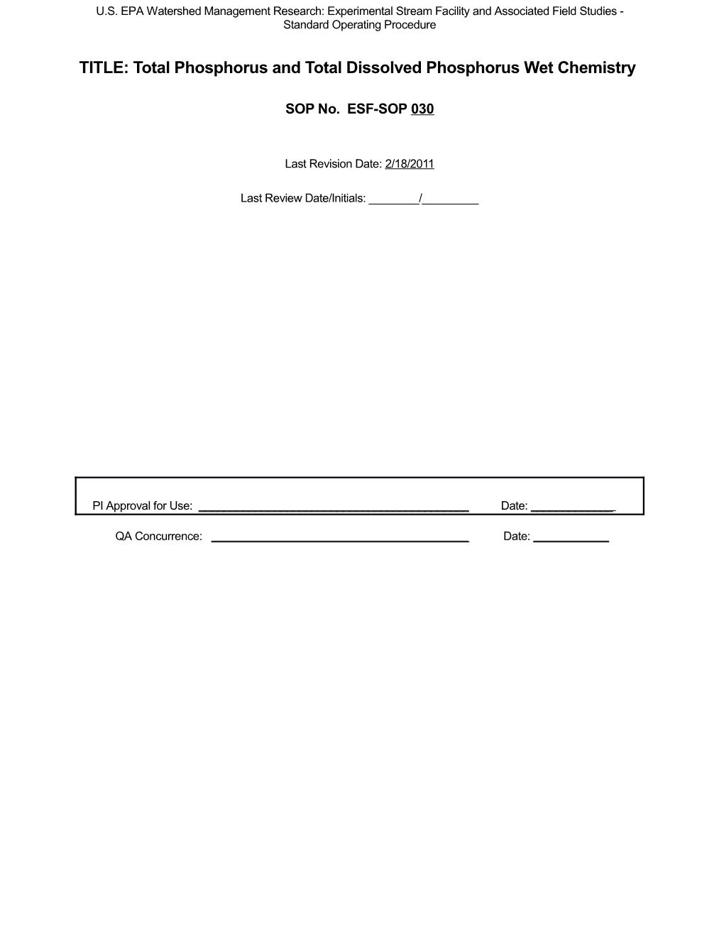 Standard Operation Procedure (SOP) for Enumeration of Bacillus Subtilis