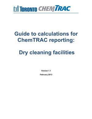 Dry Cleaning Calculator Guide
