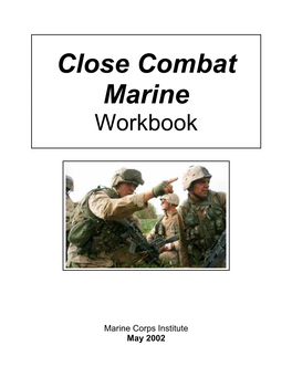 Close Combat Marine Workbook