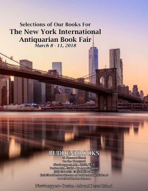 The New York International Antiquarian Book Fair March 8 - 11, 2018