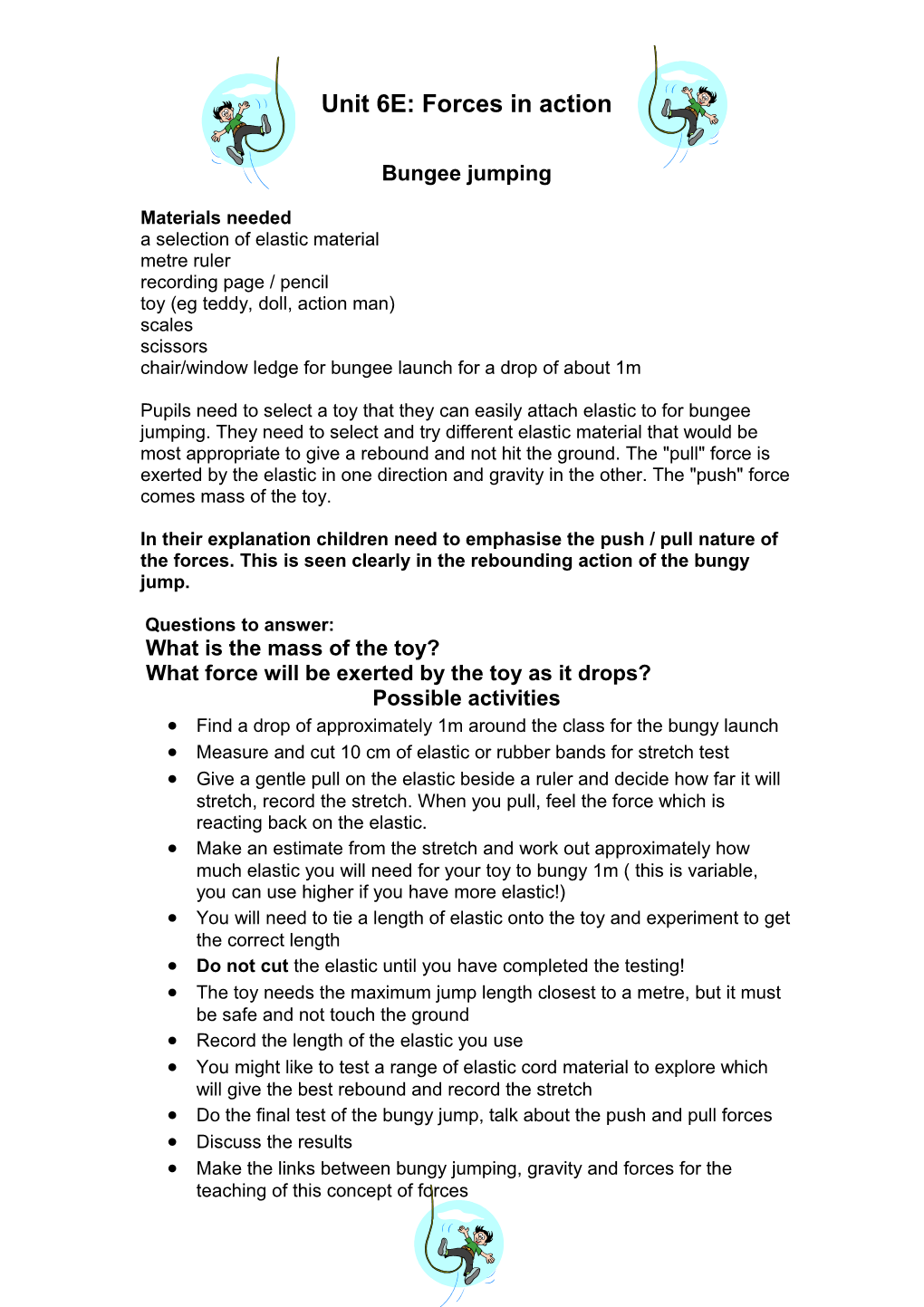 Unit 3E Magnets and Springs