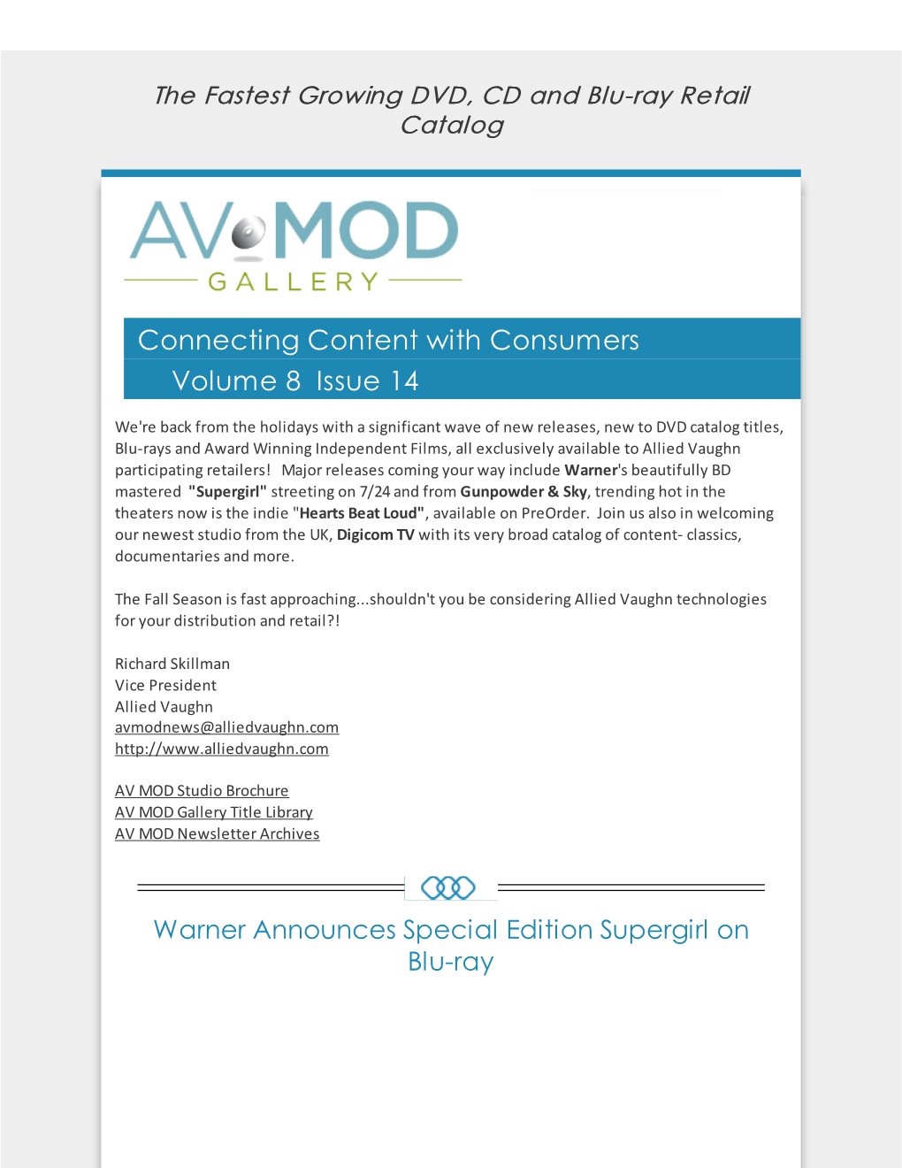 Connecting Content with Consumers Volume 8 Issue 14