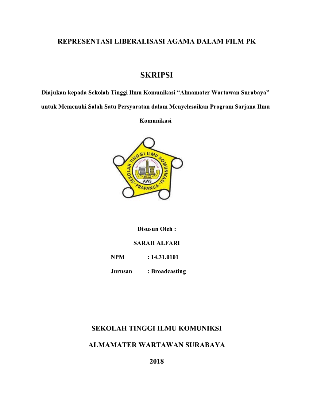 39. REPRESENTASI LIBERALISASI AGAMA DALAM FILM PK.Pdf