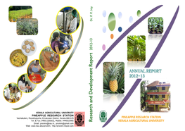 Pineapple Research Station, Vazhakulam Research And