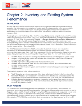Chapter 2: Inventory and Existing System Performance