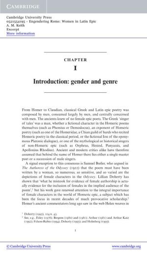 Gender and Genre