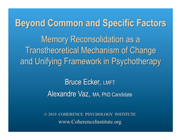 Beyond Common and Specific Factors