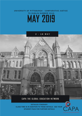 May 2019 PITT Comparative Justice Itinerary