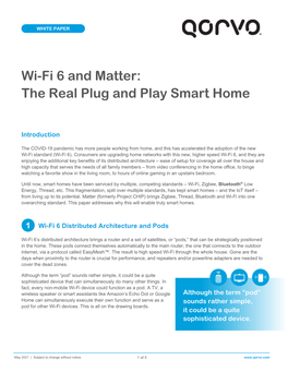 Wi-Fi 6 and Matter: the Real Plug and Play Smart Home