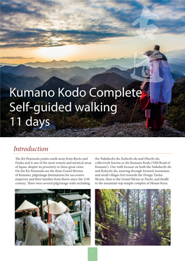 Kumano Kodo Complete Self-Guided Walking 11 Days