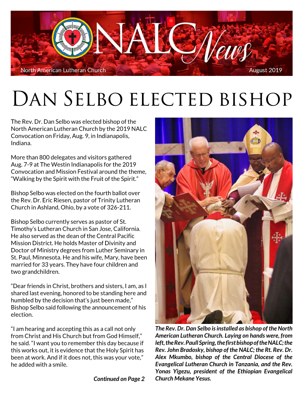 Dan Selbo Elected Bishop