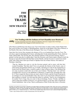 Fur Trade in New France