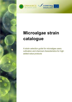 Microalgae Strain Catalogue