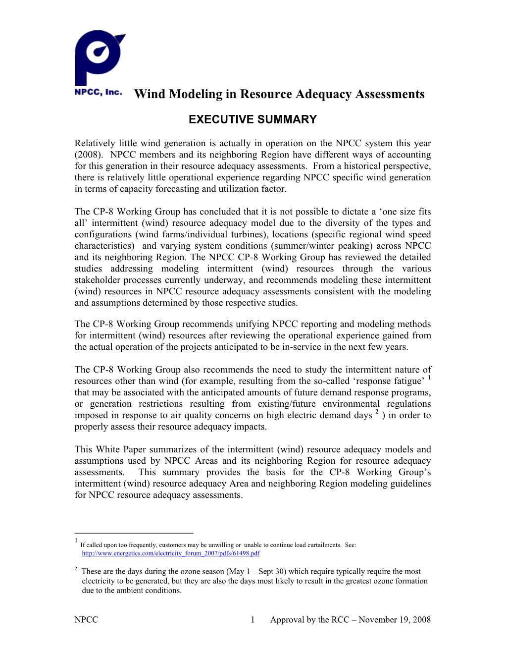 Wind Modeling in Resource Adequacy Assessments