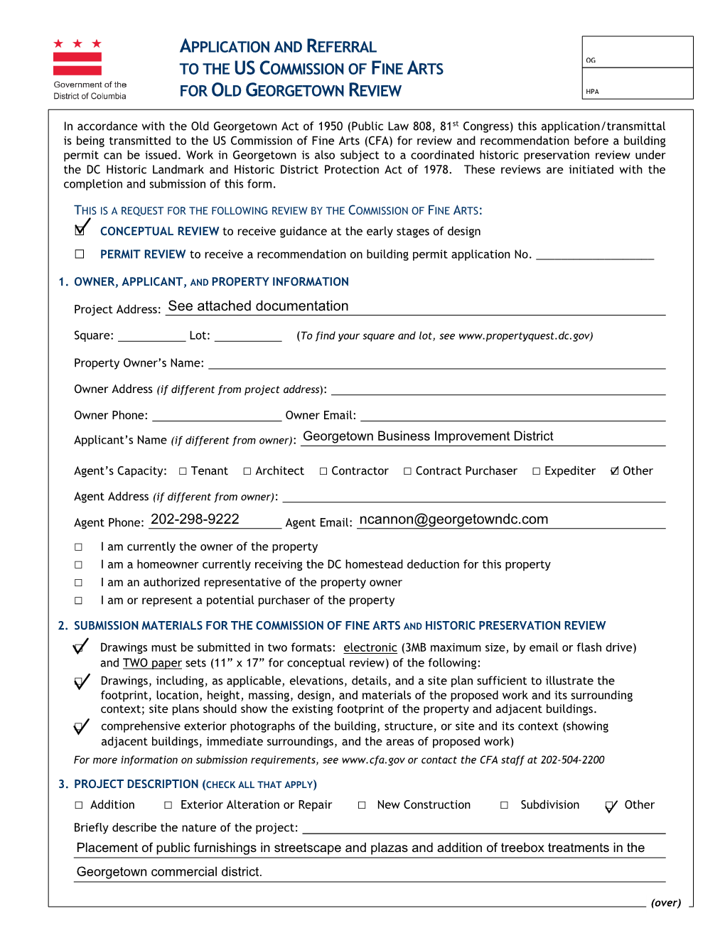 Application and Referral to the Us Commission of Fine