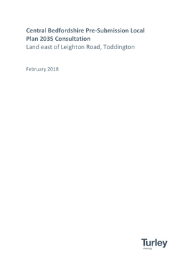 Central Bedfordshire Pre-Submission Local Plan 2035 Consultation Land