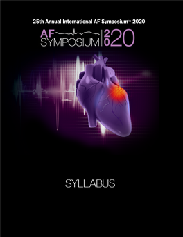 SYLLABUS Table of Contents CME Information / 2 Faculty / 4 Faculty Biographies / 11