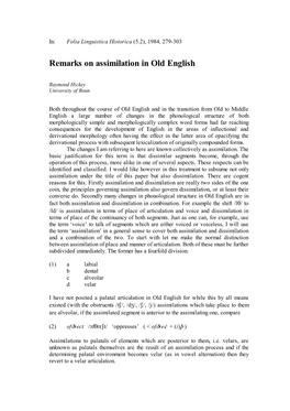 Folia Linguistica Historica V / 2 Pp