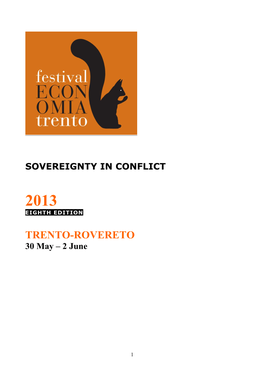 TRENTO-ROVERETO 30 May – 2 June