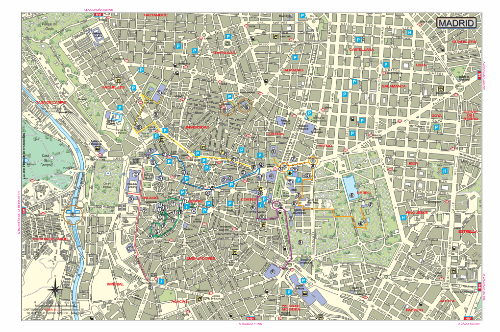 Map of the City of Madrid