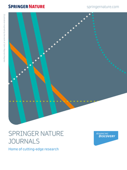 Springer Nature Journals Springernature.Com