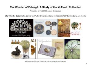 The Wonder of Fabergé: a Study of the Mcferrin Collection