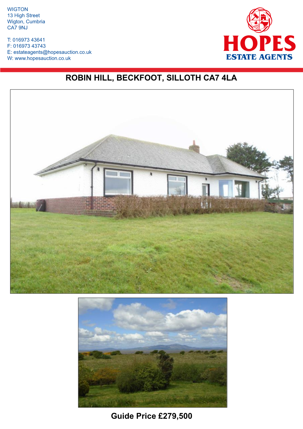 Robin Hill, Beckfoot, Silloth Ca7 4La