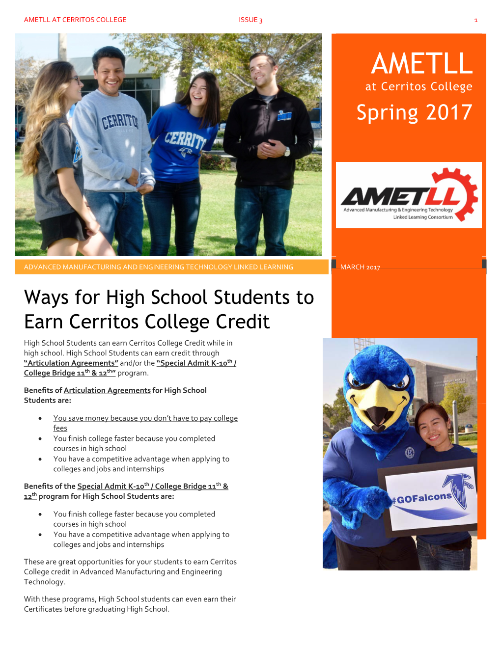 Ametll at Cerritos College Issue 3 1