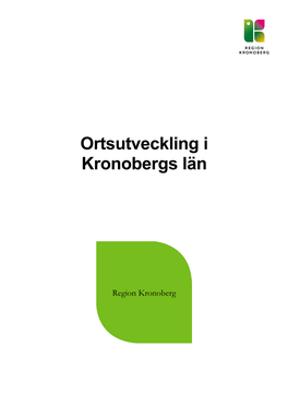 Ortsutveckling I Kronobergs Län