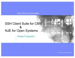 NJE and SSH Client Suite