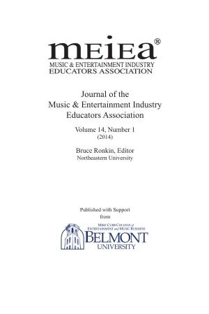 Journal of the Music & Entertainment Industry Educators Association