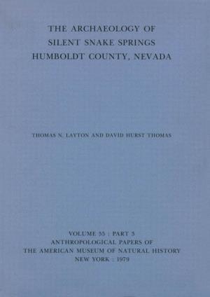 The Archaeology of Humboldt County, Nevada