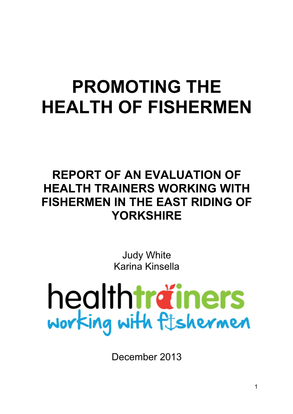 Promoting the Health of Fishermen