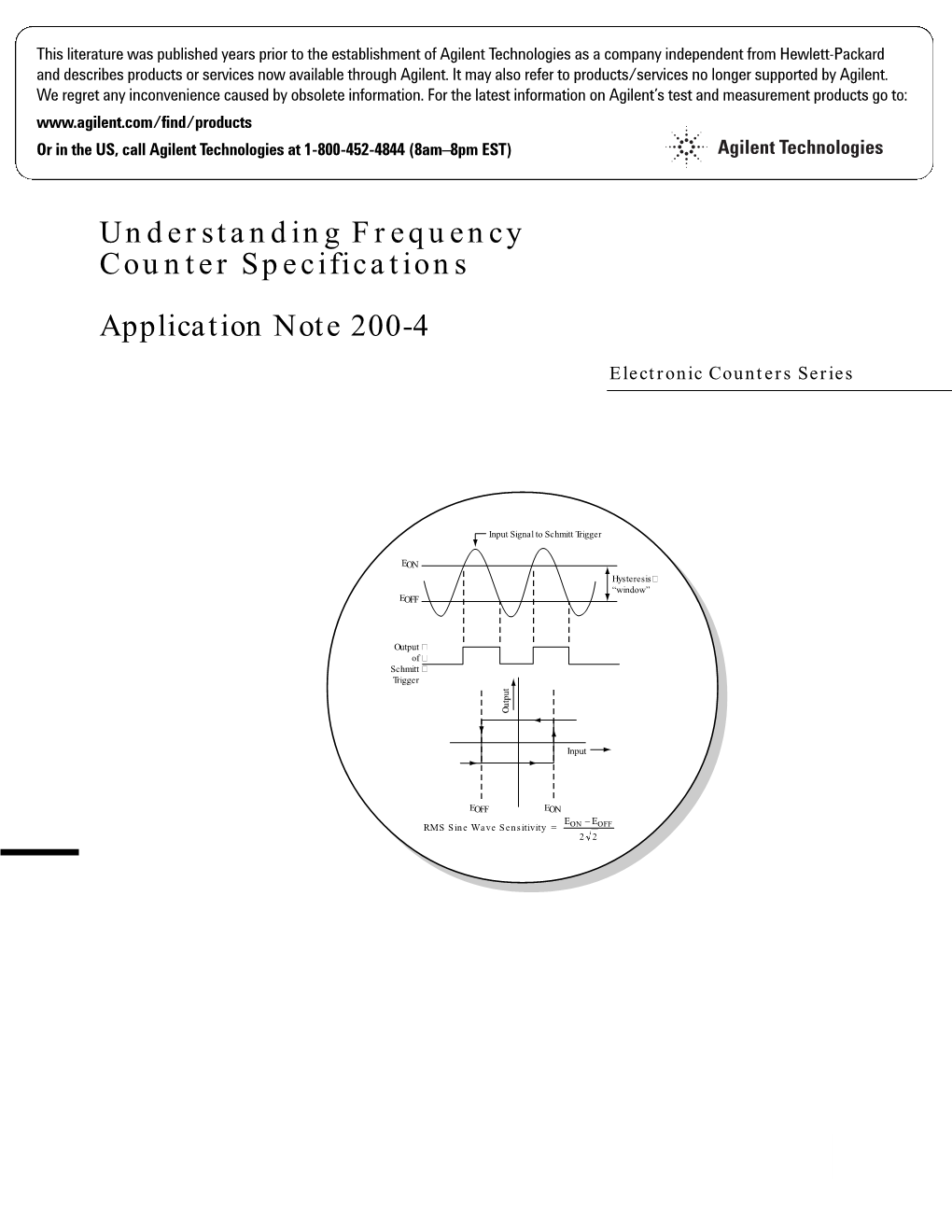 Understanding Frequency Counter Specifications Application Note 200-4