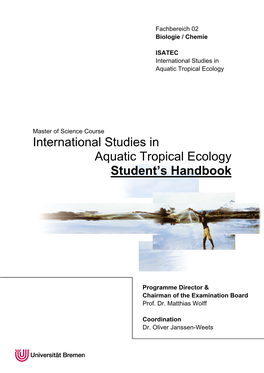 International Studies in Aquatic Tropical Ecology Student's Handbook