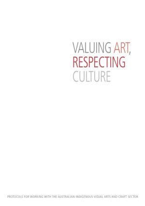 Valuing Art, Respecting Culture