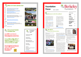 Foundation Focus Has Been the Coming Months
