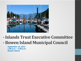 Islands Trust Executive Committee