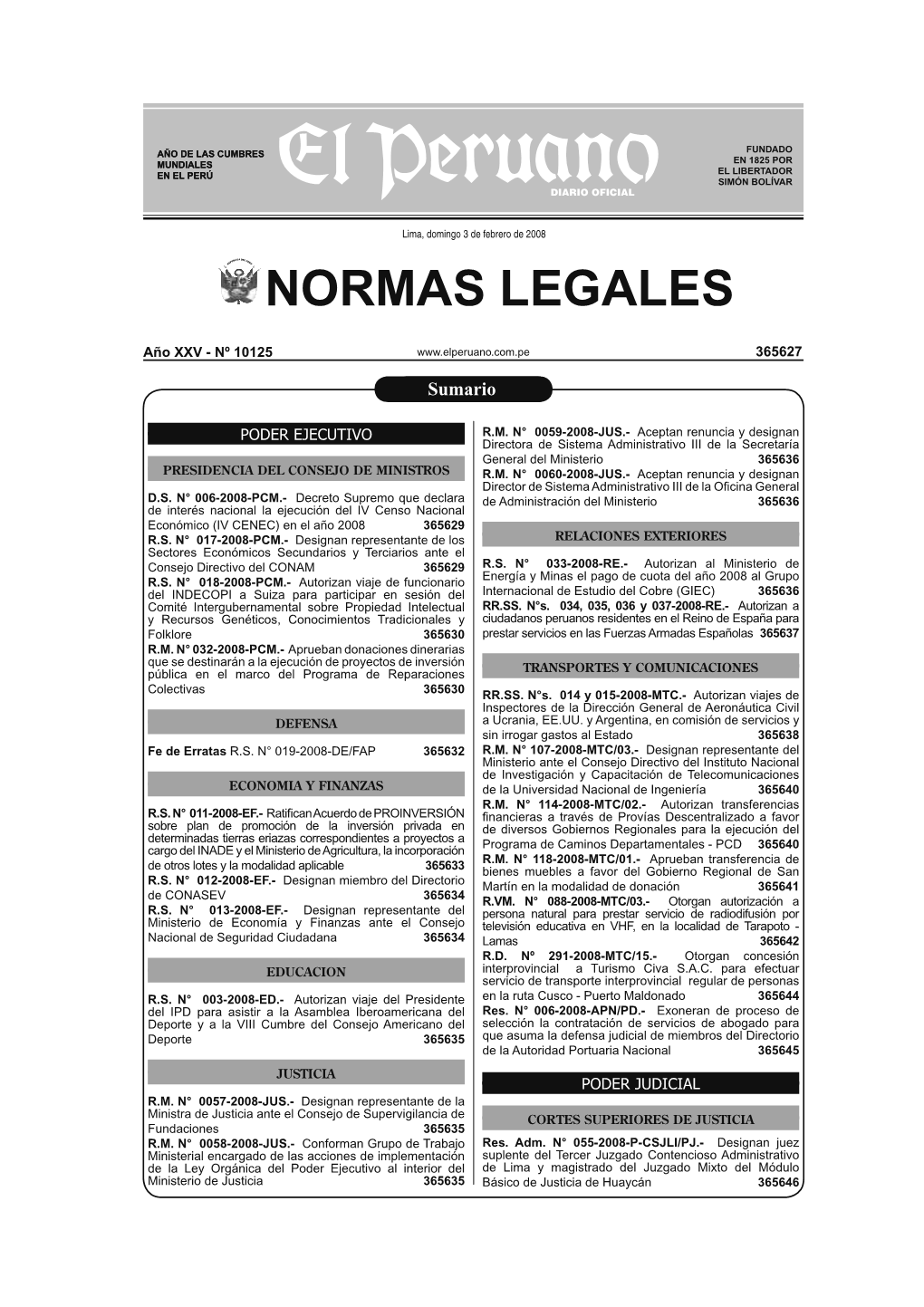 Separata De Normas Legales, Deberán Tener En Cuenta Lo Siguiente