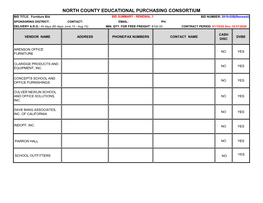 North County Educational Purchasing Consortium