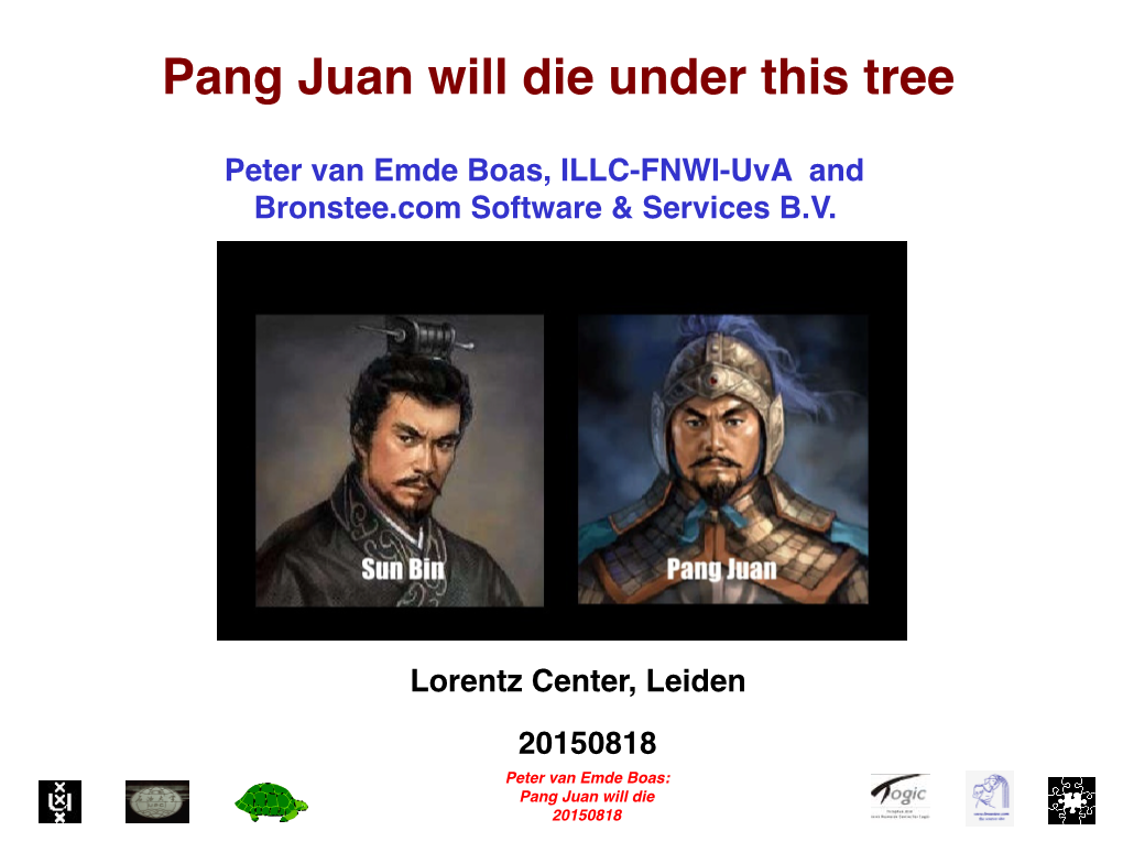 Pang Juan Will Die Under This Tree