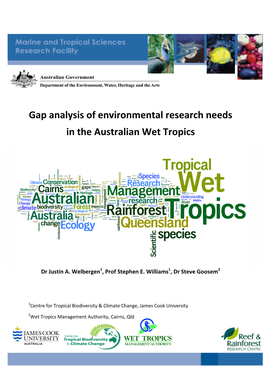 Gap Analysis of Environmental Research Needs in the Australian Wet Tropics