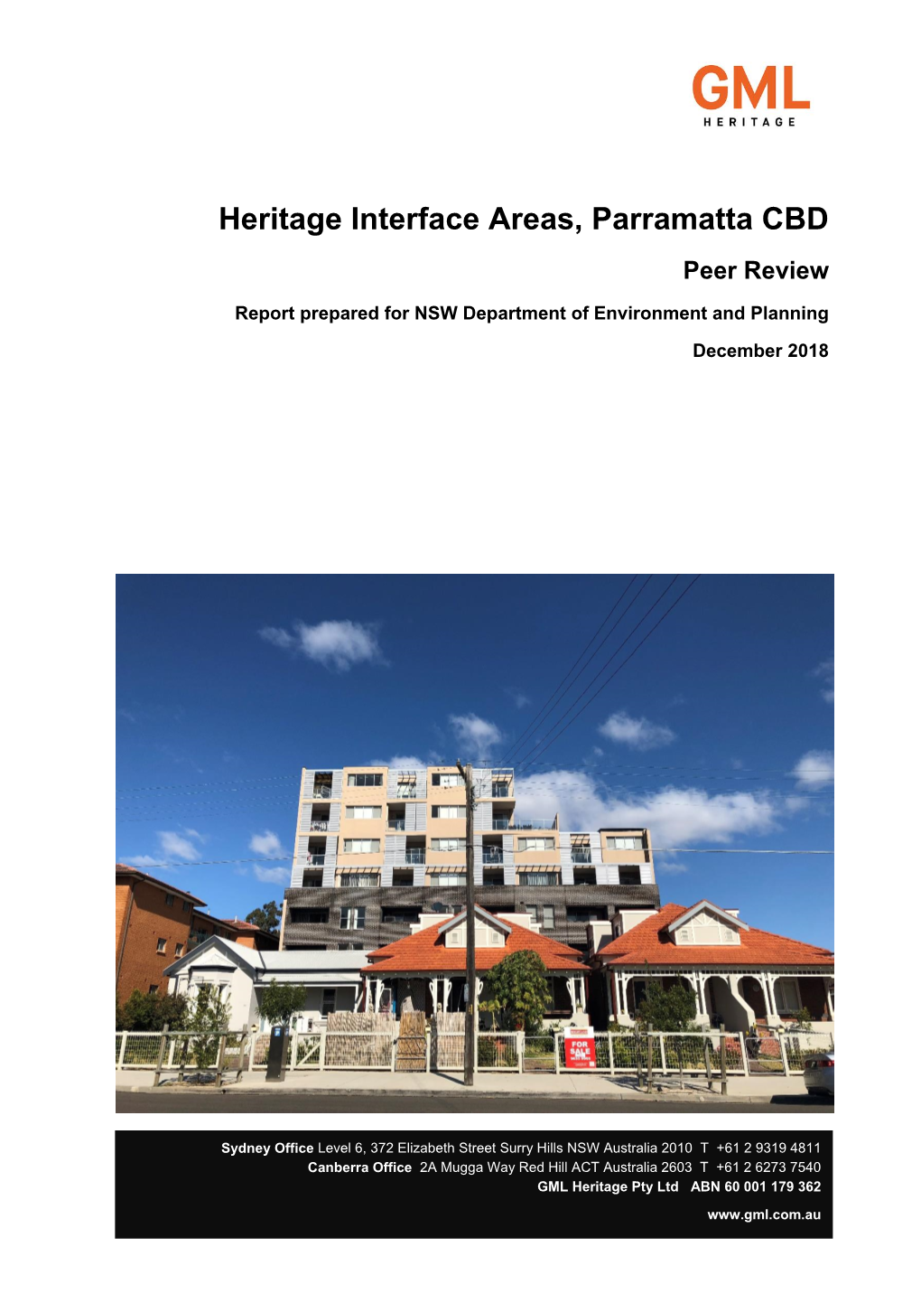 Heritage Interface Areas, Parramatta CBD Peer Review