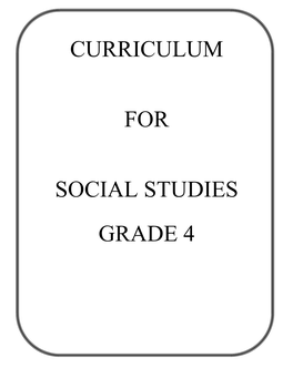 Social Studies Grade 4