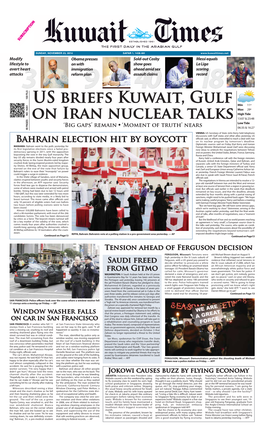 US Briefs Kuwait, Gulf on Iran Nuclear Talks