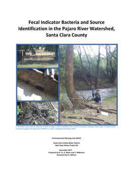 Fecal Indicator Bacteria and Source Identification in the Pajaro River Watershed, Santa Clara County