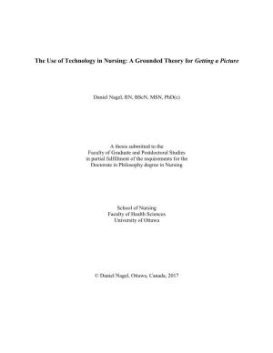 The Use of Technology in Nursing: a Grounded Theory for Getting a Picture