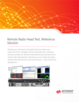 Remote Radio Head Test, Reference Solution